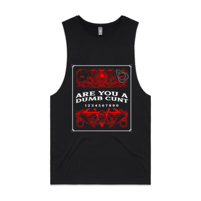 Are You A Dumb Cunt Ouija Board Mens Tank Thumbnail