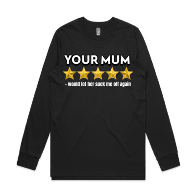 Your Mum 5 Stars Mens Longsleeve Thumbnail
