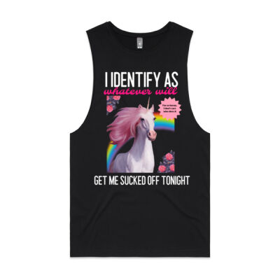 I Identify as Whatever Will Get Me Sucked Off Tonight Mens Tank Thumbnail